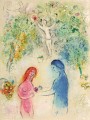 Mensaje bíblico litografía contemporánea Marc Chagall